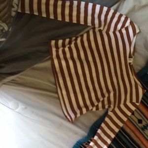 Forever 21 striped cropped top